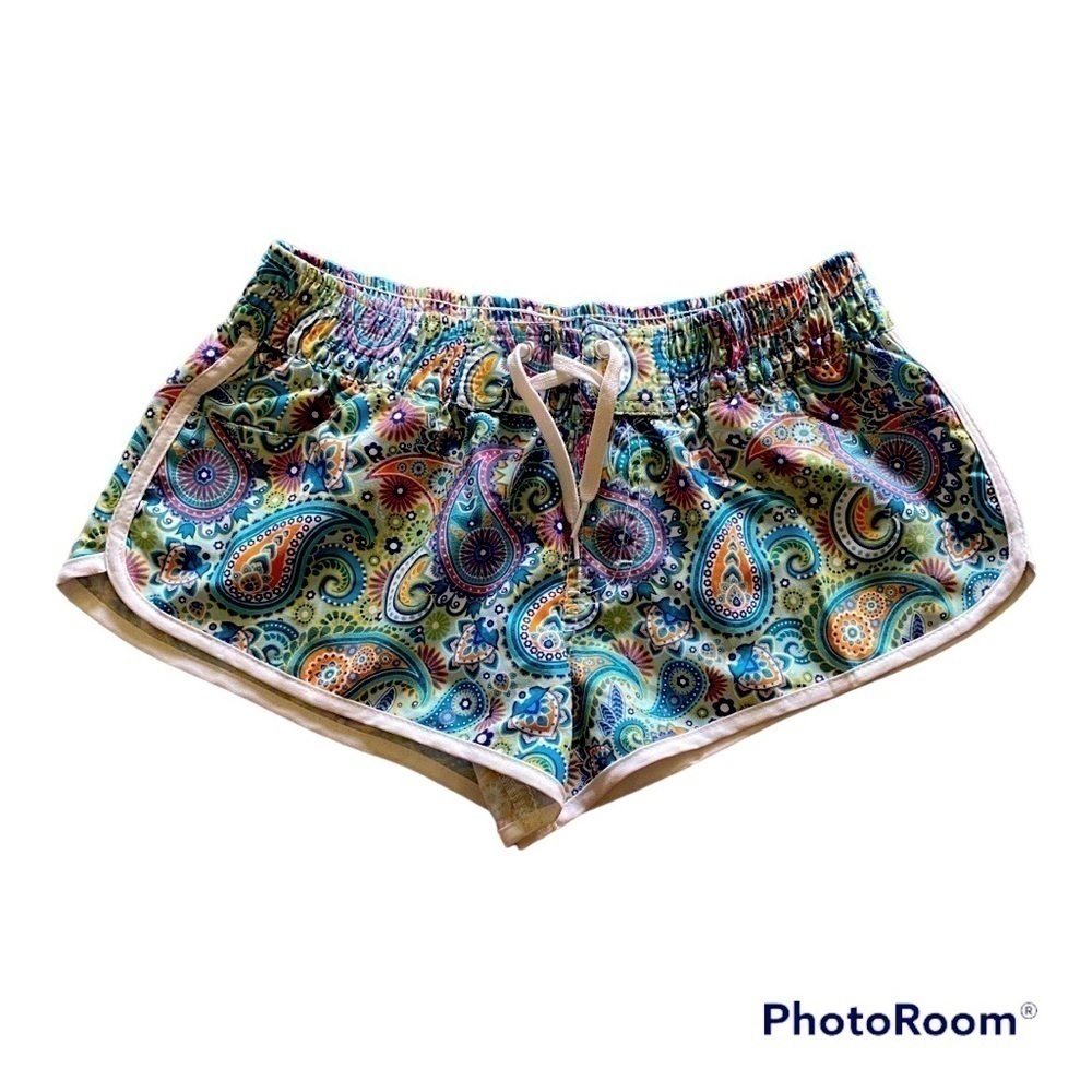 AZUL SWIMWEAR-AQUA JASMINE SWIM SHORTS-SIZE GIRLS 12